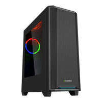GameMax California Chassis, Perspex Window, 120mm RGB Fan Included, Radiator Support, ATX/MicroATX/MiniITX, USB 3.0