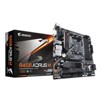 Gigabyte B450 AORUS M, AMD B450, AM4, DDR4, M.2, 2-Way CrossFire, Realtek GbE, USB 3.1 Gen2 Type-A, MicroATX