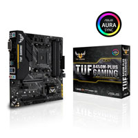 ASUS TUF B450M-PLUS GAMING, AMD B450, S AM4, DDR4, SATA3, M.2, 2-Way CrossFire, Realtek GbE, USB 3.1 G2 A+G1 C, MicroATX