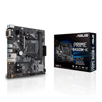 ASUS PRIME B450M-K, AMD B450, S AM4, DDR4, SATA3, M.2, Realtek GbE, USB 3.1 Gen2 A, MicroATX
