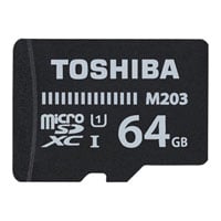 Toshiba M203 64GB UHS-1 Performance 4K Ready U1 Micro SD Memory Card with SD Adapter