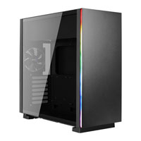 Aerocool Glo RGB Mid Tower, Tempered Glass, 1x 120mm Fans, Water Cooling Support, USB 3.0, ATX/MicroATX/Mini-ITX