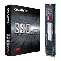 128GB Gigabyte M.2 (2280) PCIe 3.0 (x2) NVMe 1.3 SSD, NAND Flash, 1100MB/s Read, 500MB/s Write, 90k/100k IOPS, Retail