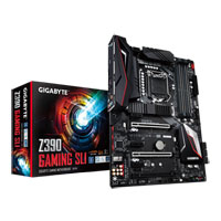Gigabyte Z390 GAMING SLI, Intel Z390, S 1151, DDR4, SATA3, Dual M.2, 2-Way SLi/CrossFire, Intel GbE, USB 3.1 Gen2 A, ATX