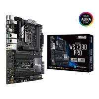 ASUS WS Z390 PRO, Intel Z390, S 1151, DDR4, SATA3, Dual U.2, Dual M.2, 4-Way SLi/CrossFire, Dual GbE, USB3.1 G2 A+C, ATX