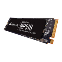 960GB Corsair MP510, M.2 (2280) PCIe 3.0 (x4) NVMe 1.3 SSD,3480MB/s Read,3000MB/s Write, 610k/ 570k IOPS