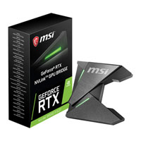 MSI GeForce RTX NVLink SLI Bridge, 2-Way w/ 60mm 3-Slot Configuration, RGB, for GeForce RTX 2080/2080 Ti