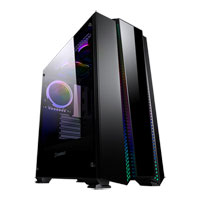 GameMax Phantom RGB Chassis, Tempered Glass, 1x 120mm Fan, Radiator Support, ATX/MicroATX/Mini ITX, USB 3.0