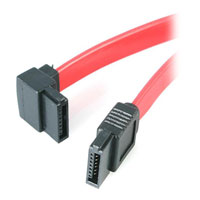 StarTech.com 45cm Right Angled SATA Extension Cable - Red