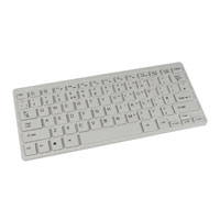 Xclio Mini Compact Spill Resistant 78 Key Multimedia Keyboard White USB