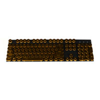 Xclio KB100-O PUNK Retro Typewriter Black Keyboard Backlit Orange