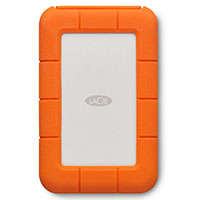 LaCie Rugged Mini 4TB External Portable Hard Drive/HDD - Orange/White