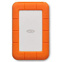 LaCie Rugged Mini 4TB External Portable Hard Drive/HDD - Orange/White