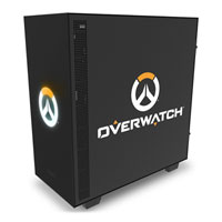 NZXT H500 Overwatch Limited Ed. Compact Mid Tower PC Case, Black/Orange, Tempered Glass Window, ATX/mATX/mITX, 2x 120mm