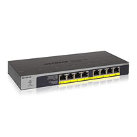 Netgear 8-Port PoE/PoE+ Gigabit Unmanaged Desktop/Wall Mount Switch 60W