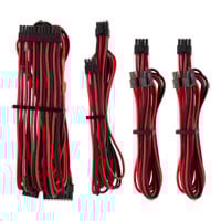 Corsair Type 4 Gen 4 PSU Red/Black Sleeved Cable Starter Kit