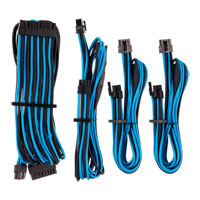 Corsair Type 4 Gen 4 PSU Blue/Black Sleeved Cable Starter Kit