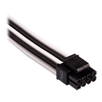 Corsair Type 4 Gen 4 PSU White/Black Sleeved 12v EPS/ATX Power Cables