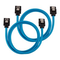 Corsair 60cm Blue Premium Braided Sleeved SATA Data Cable