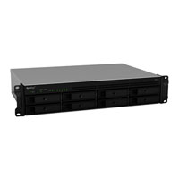 8 Bay Synology RS1219+ 2U Rackmount NAS, Quad Core Intel Atom C2538, 2GB DDR3, 2.5
