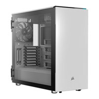 Corsair Carbide Series 678C White Mid Tower PC Case, w/ Tempered Glass Window, E-ATX~mITX, 3x 140mm Fans, USB 3.1 C