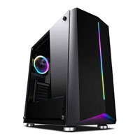 Sahara P10 Sync RGB Tempered Glass Mid Tower Chassis 1 x Pirate Turbo RGB Fan