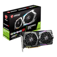 MSI GeForce GTX 1660 Ti GAMING X 6GB GDDR6 VR Ready Graphics Card, 1536 Core, 1500MHz GPU, 1875MHz Boost