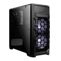 Antec GX202, Black, Mid Tower Chassis With Window, ATX/ MicroATX/ Mini-ITX, 2x120mm White LED Fans, 120mm Fan, 2x USB3.0
