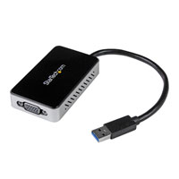 StarTech USB32VGAEH USB3.0 to VGA External Video Card Multi Monitor Adapter, 1-Port USB Hub