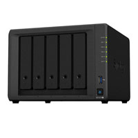 5 Bay Synology DS1019+ Desktop NAS, Quad Core Intel Celeron, 8GB DDR3L, 2.5