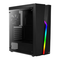Aerocool Bolt Mid Tower Gaming Chassis, Windowed, 120mm Fan, USB 3.0, ATX/MicroATX/Mini-ITX