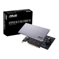 ASUS HYPER M.2 PCIe x16 NVMe VROC RAID Card V2 4x SSD Slots