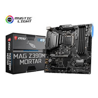 MSI MAG Z390M MORTAR, Intel Z390, S 1151, DDR4, SATA3, Dual M.2, 2-Way CrossFire, Intel GbE, USB 3.1 Gen2 A+C, MicroATX