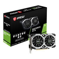 MSI GeForce GTX 1650 VENTUS XS OC 4GB GDDR5 Graphics Card, 896 Core, 1485MHz GPU, 1740MHz Boost