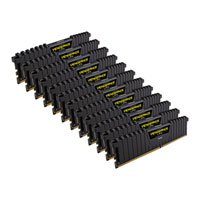 192GB (12x16GB) Corsair DDR4 Vengeance LPX Black, PC4-32000 (4000), Non-ECC Unbuffered, CAS 19-23-23-45, XMP, 1.4V
