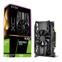 EVGA GeForce GTX 1650 XC Black GAMING 4GB GDDR5 Graphics Card, 896 Core, 1485MHz GPU, 1665MHz Boost