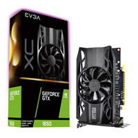 EVGA GeForce GTX 1650 XC GAMING 4GB GDDR5 Graphics Card, 896 Core, 1485MHz GPU, 1860MHz Boost
