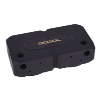 Alphacool Eisdecke D5 Dual Brass Top Black