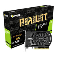 Palit GeForce GTX 1650 StormX OC 4GB GDDR5 Graphics Card, 896 Core, 1485MHz GPU, 1725MHz Boost