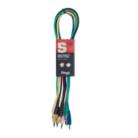 Stagg 60cm Mini Jack Patch Leads x6