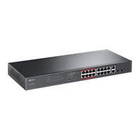 TP-LINK 16-Port 10/100Mbps + 2-Port Gigabit Unmanaged PoE Switch