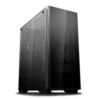 DEEPCOOL MATREXX 50, Black, Mid Tower Chassis w/ Tempered Glass Windows, 120mm Fan, USB 3.0, E-ATX/ATX/MicroATX/Mini-ITX