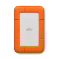 LaCie Rugged 5TB External Portable Hard Drive/HDD - Orange/White