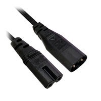 Xclio 5m C7/C8 Figure 8 Power Extension Cable Black