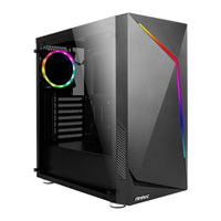 Antec NX300, Mid Tower Chassis w/ Tempered Glass Window, Black, 120mm ARGB Fan, ATX/MicroATX/Mini-ITX
