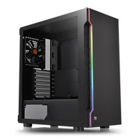 Thermaltake H200 Midi Chassis, Tempered Glass, RGB, 120mm Fan, USB 3.0, ATX/MicroATX/Mini-ITX