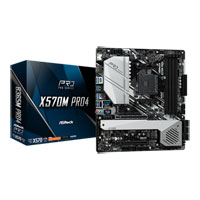 ASRock X570M Pro4, AMD X570, AM4, DDR4, PCIe 4.0, Dual M.2, 2-Way CrossFire, Intel GbE, USB 3.2 Gen2 A+C, MicroATX