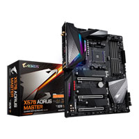 Gigabyte X570 AORUS MASTER, AMD X570, AM4, DDR4, PCIe 4.0, Triple M.2, 2-Way SLi/CrossFire, 2.5G/GbE/WiFi, USB 3.2, ATX
