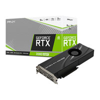 PNY GeForce RTX 2080 SUPER Blower 8GB GDDR6 Ray-Tracing Graphics Card, 3072 Core, 1650MHz GPU, 1815MHz Boost