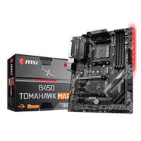 MSI B450 TOMAHAWK MAX, AMD B450, S AM4, DDR4, SATA3, M.2, 2-Way CrossFire, Realtek GbE, USB 3.2 Gen2 A+C, ATX